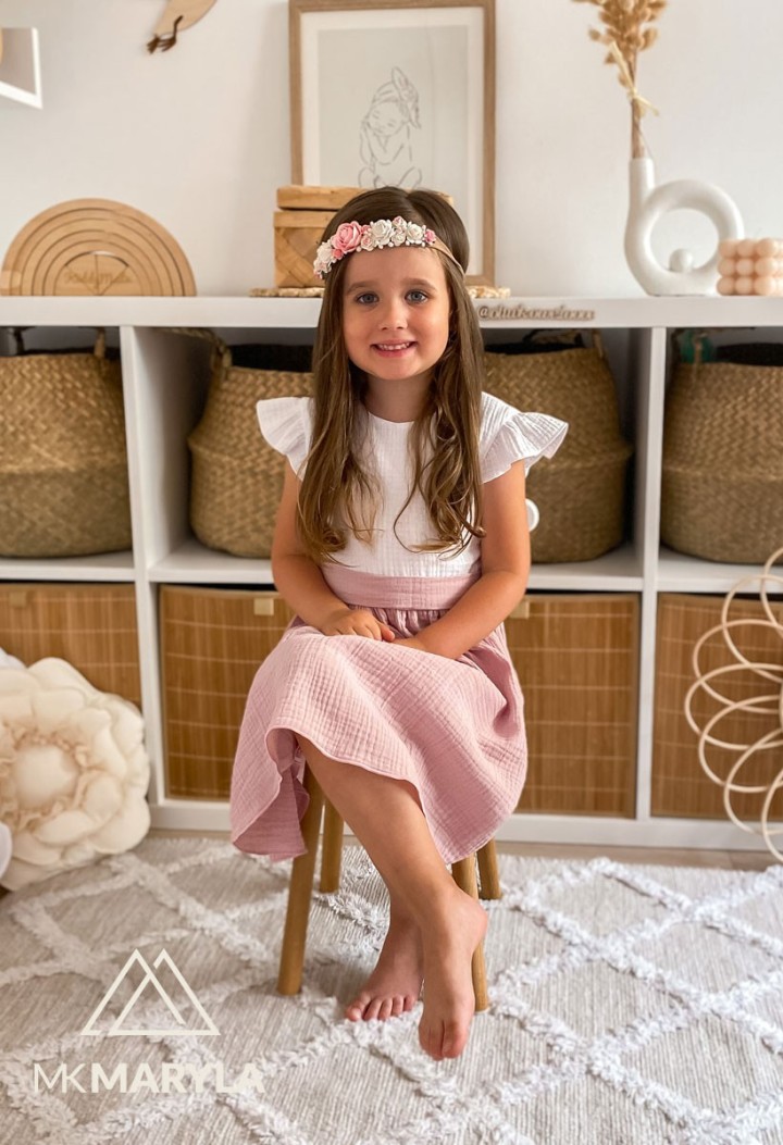 Two-color muslin dress - perfect for many occasions - MKMaryla