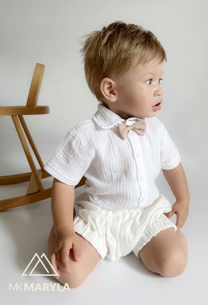 koszula muślinowa krótki rękaw