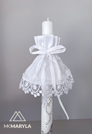 ozdoba na świecę bawełna