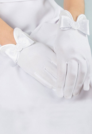 rękawiczki kokardka