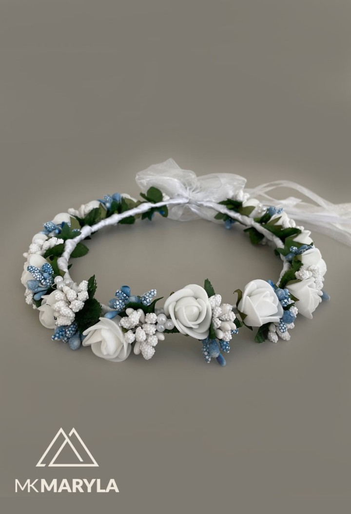 Kommuniongirlande mit blauem