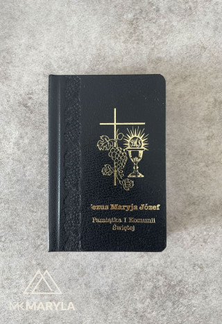 Modlitewnik - książeczka do komunii - czarna