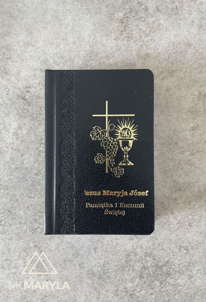Modlitewnik - książeczka do komunii - czarna
