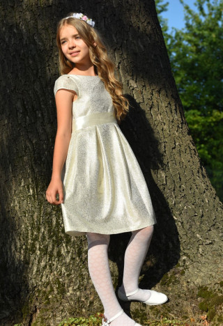 gold girl's dress