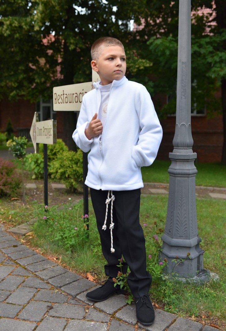 White fleece for First Communion - MKMaryla