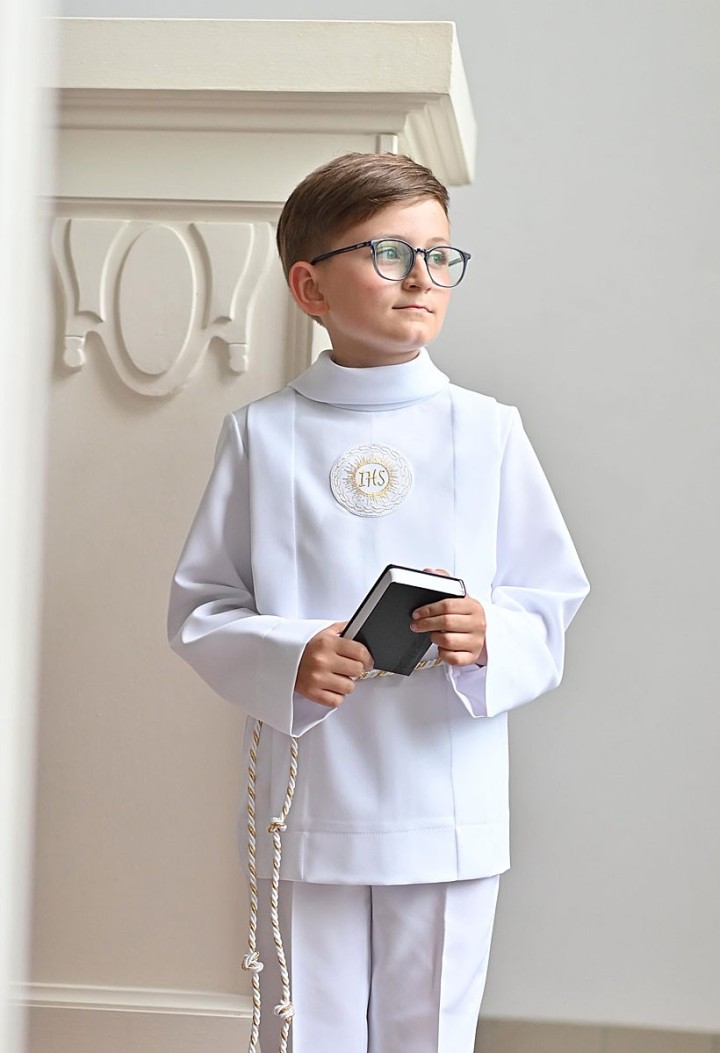 communion alb for a boy
