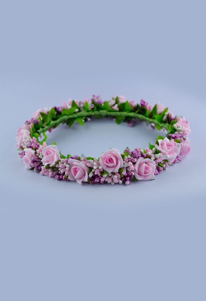 Kommuniongirlande rosa