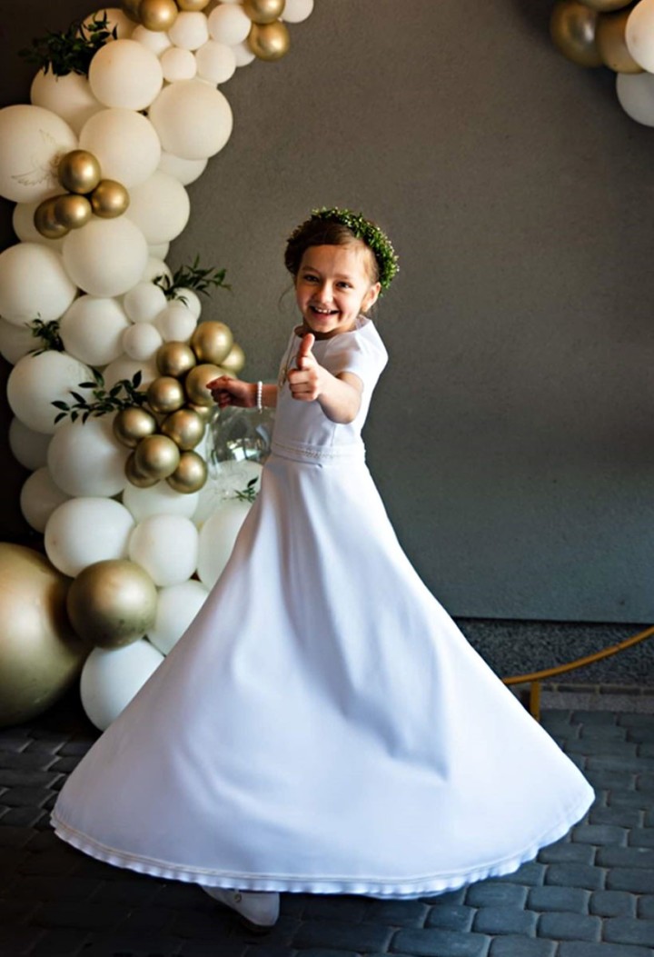 Ręcznie wykonane, ręcznie zaprojektowane stroje komunijne - Marta 016 - MKMaryla