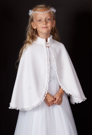 Peleryna komunijna z małymi kuleczkami - MKMaryla