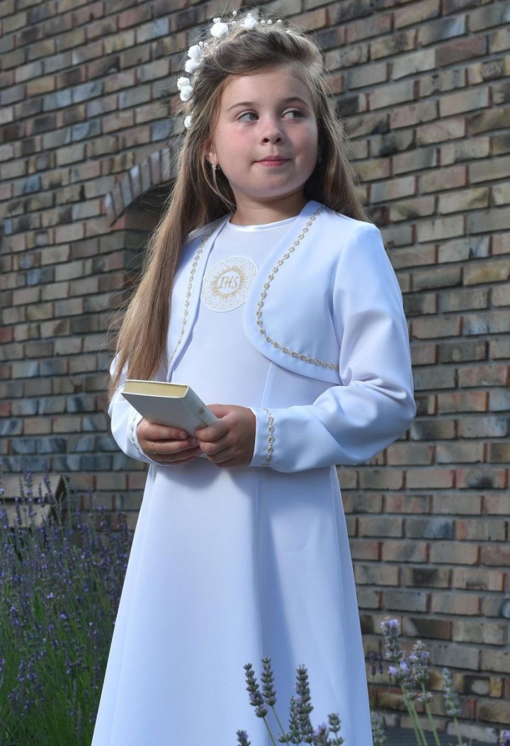 Szyta na miarę sukienka komunijna liturgiczna - Celinka 064 - MKMaryla