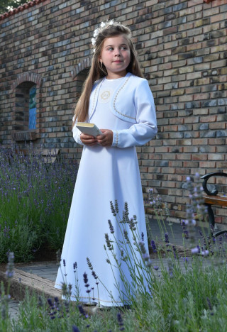 Sukienko alba komunijna prosto od producenta - Celinka 064 - MKMaryla