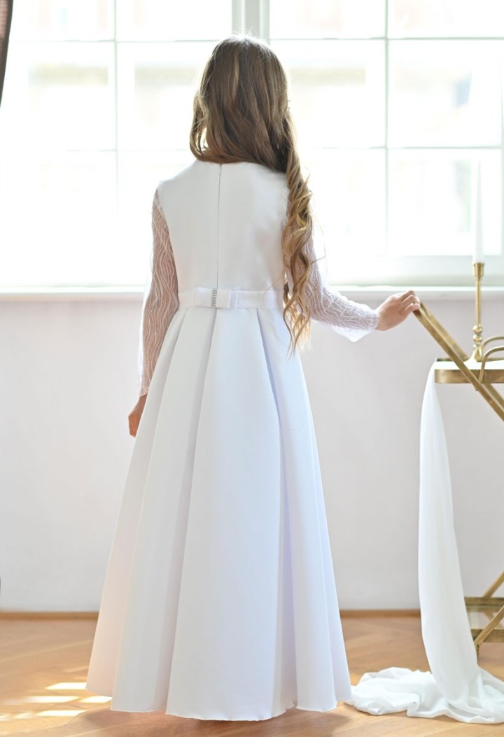 Elegancka sukienka do Pierwszej Komunii dla dziewczynki - Elza 172 - MKMaryla