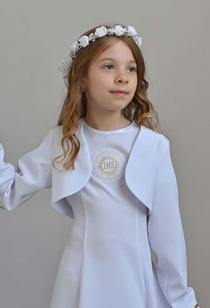 Klasyczna sukienko alba dziewczęca - Celinka 001 - MKMaryla