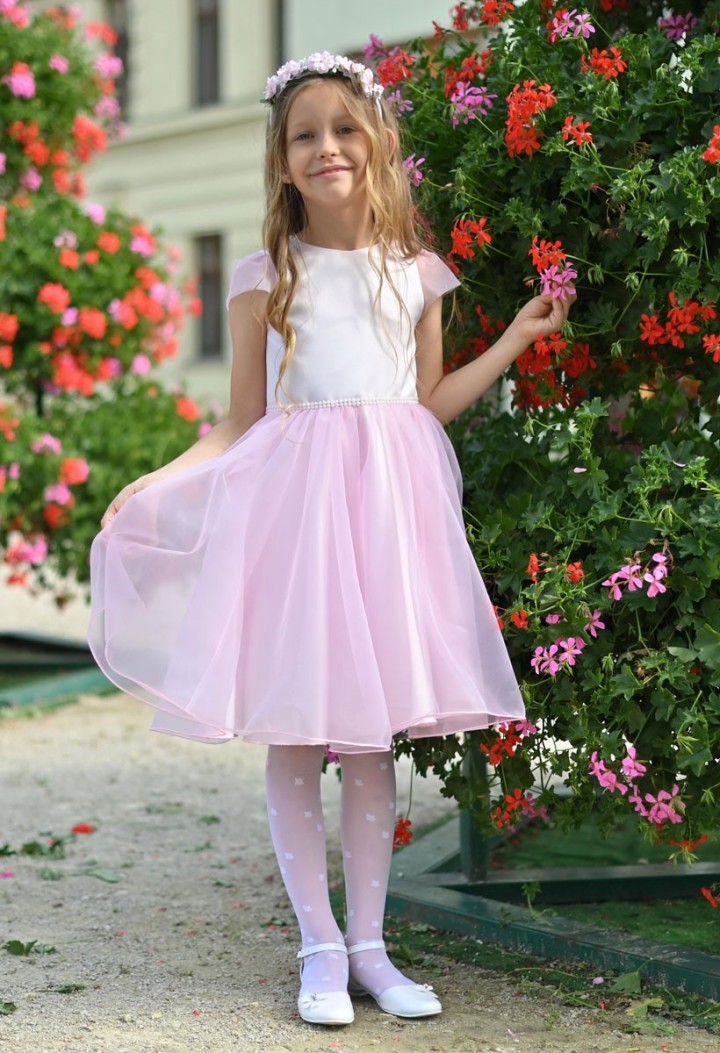 sukienka dziewczęca różowa