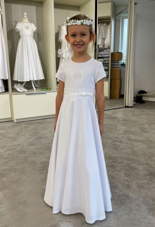 Skromna sukienka komunijna - Marta 029 - MKMaryla