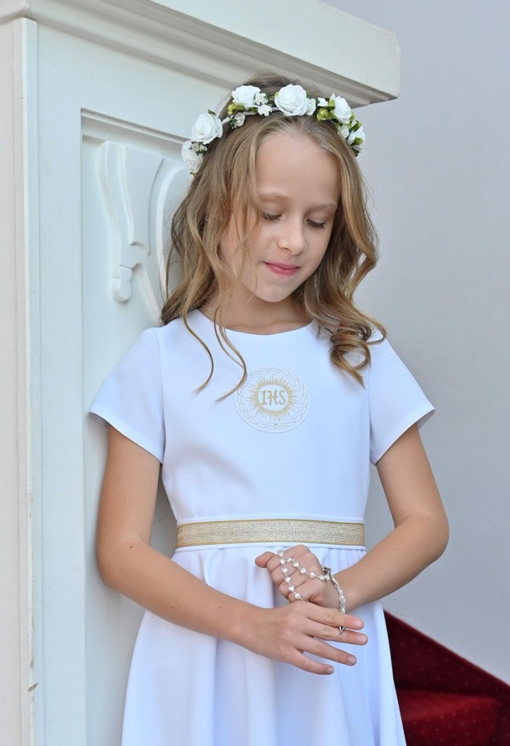 First Communion dresses for girls - Marta 025- MKMaryla