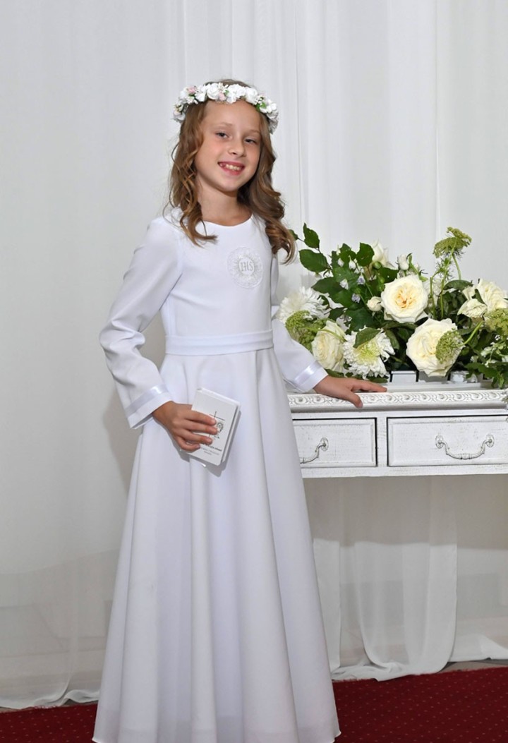 Classic communion dress - Marta 159 - MKMaryla