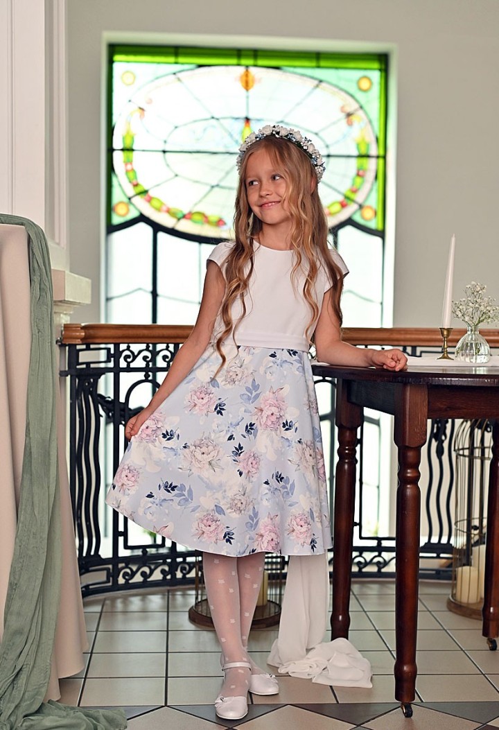 sukienka dla dziewczynki kwiaty