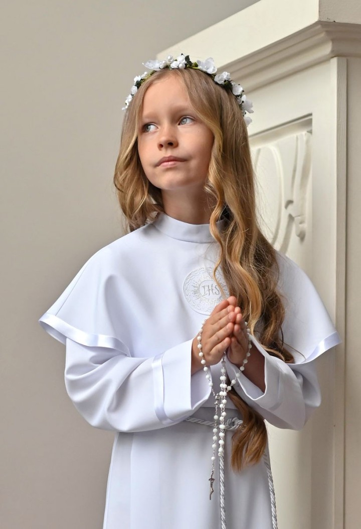 Delikatna alba komunijna dla dziewczynki - Hania 159 - MKMaryla