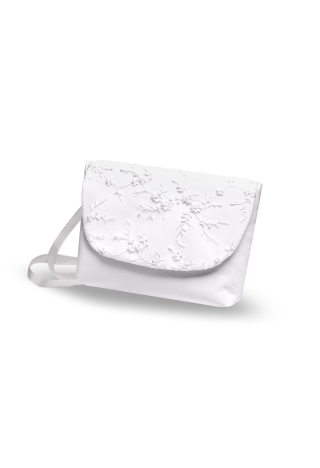 Communion handbag with delicate lace flap 065 - MKMaryla