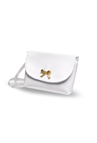 Kommunion-Umschlagtasche mit goldenem Band - MKMaryla