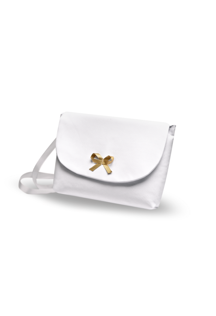 Kommunion-Umschlagtasche mit goldenem Band - MKMaryla