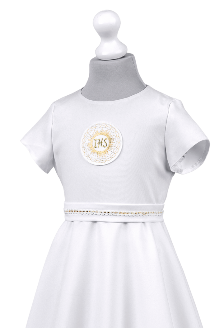 Klasyczna sukienka do Pierwszej Komunii Świętej - Marta 016 - MKMaryla