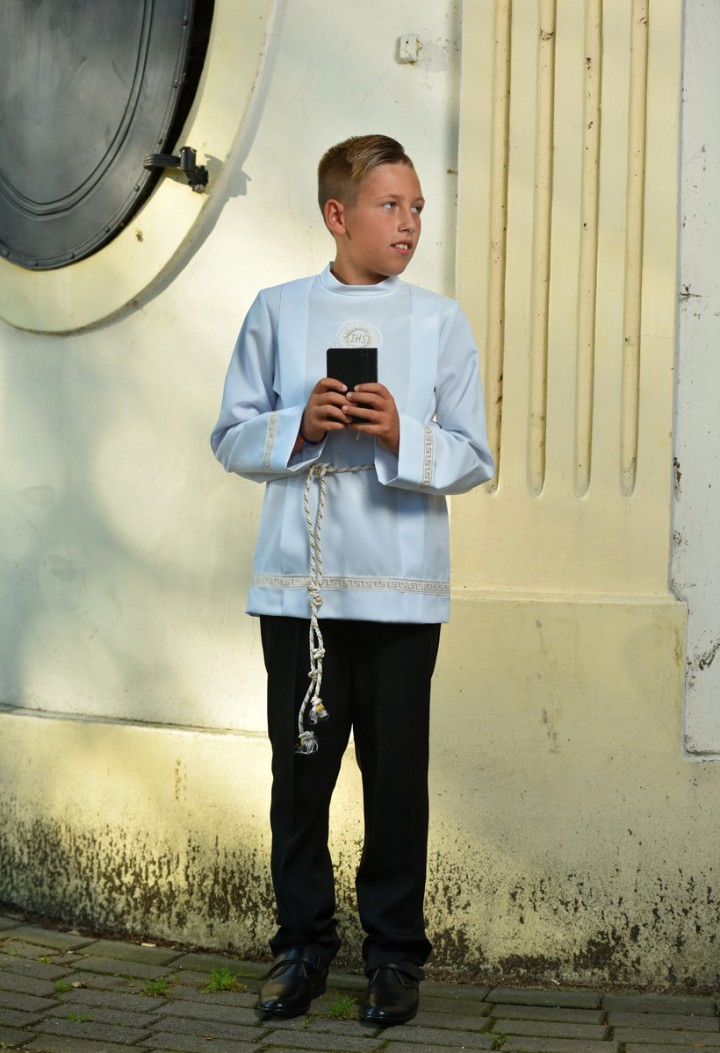 Communion communion robe for boy with stand-up collar Bartosz 003 MKmaryla