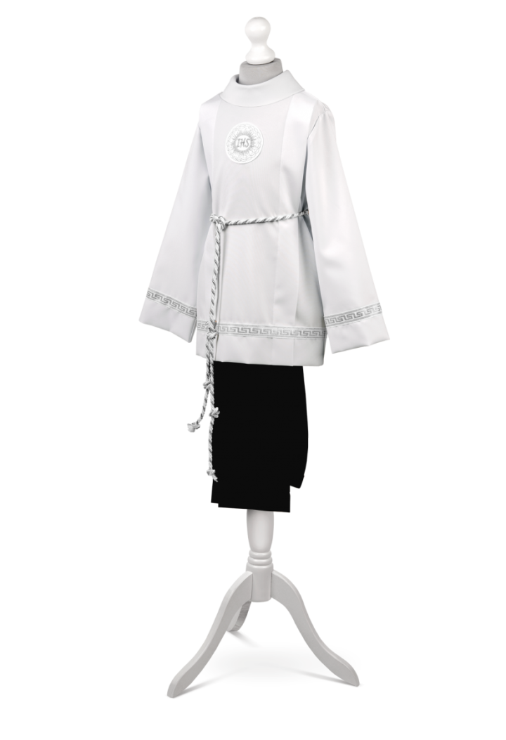 Krótka komża do komunii rzymskie zdobienie - Antoś 003 - MKmaryla