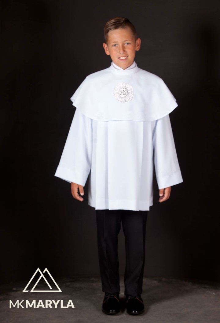 Short communion vestment without decorations Marek SR 999 - MKMaryla
