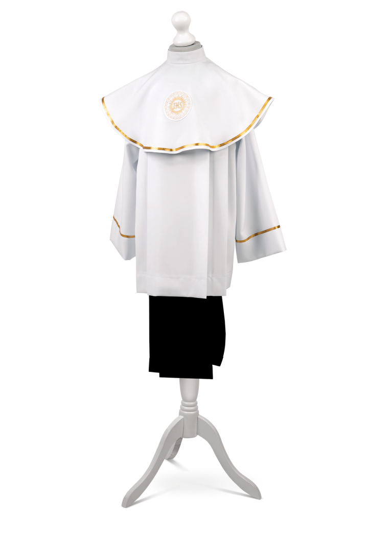 Komża komunijna dla chłopca z złotym zdobieniem Marek 011- MKMatyla