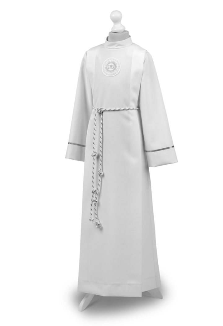 Odzież komunijna, długa alba chłopięca Andrzej 011 producent -MKMaryla