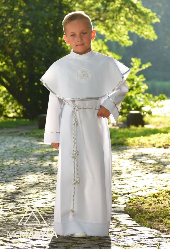 Dominic 011-Long communion robe for boy tailor-made-MK Maryla