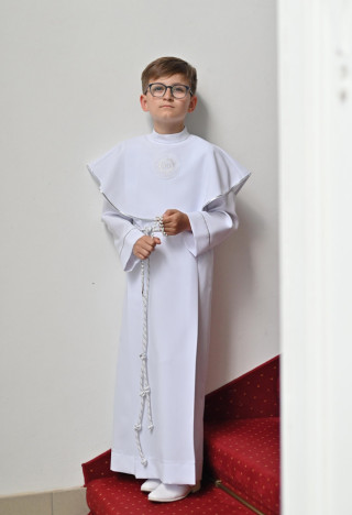 Langes Kommuniongewand für Jungen mit Kragen - Dominic 110- MKMaryla