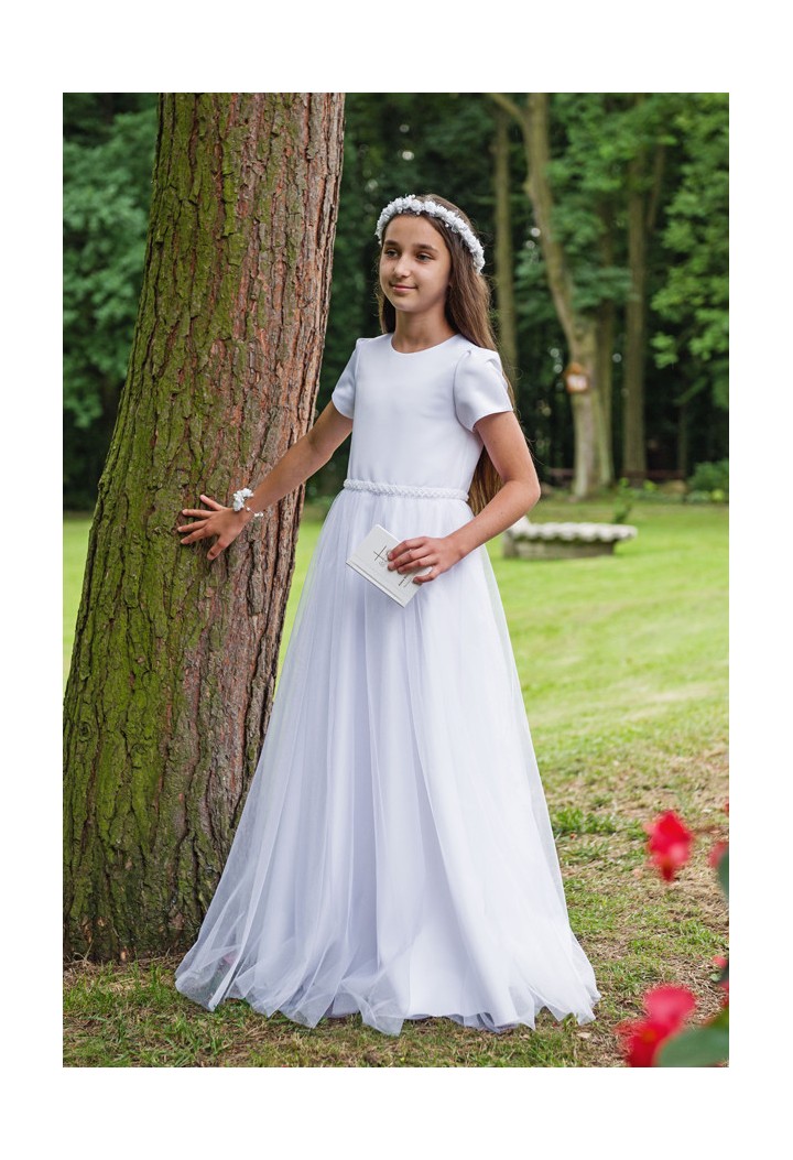 Satin tailored communion dress from MK Maryla - Laura 179 - MK Maryla