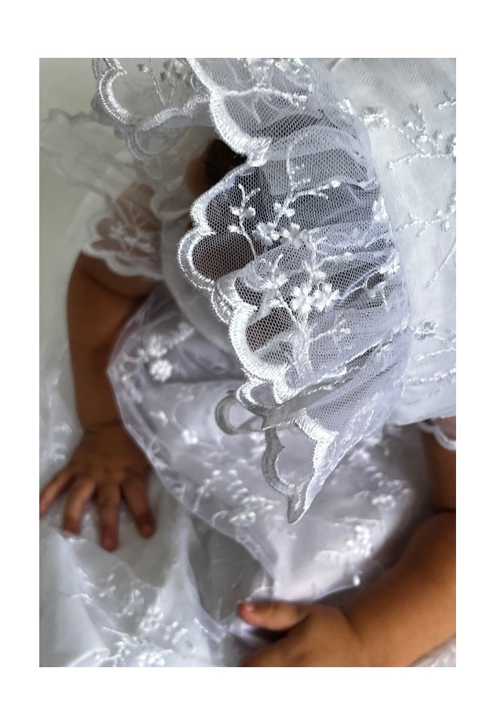 christening cap made of lace
