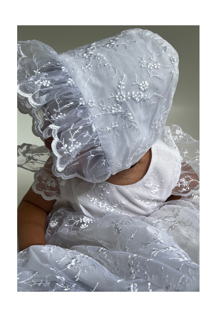 lace christening cap