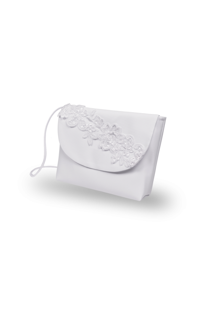 Communion bag with floral ribbon MKMaryla