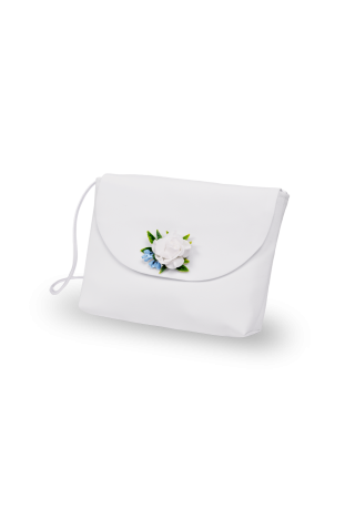 Torebka komunijna z niebieskim akcentem - MKMaryla