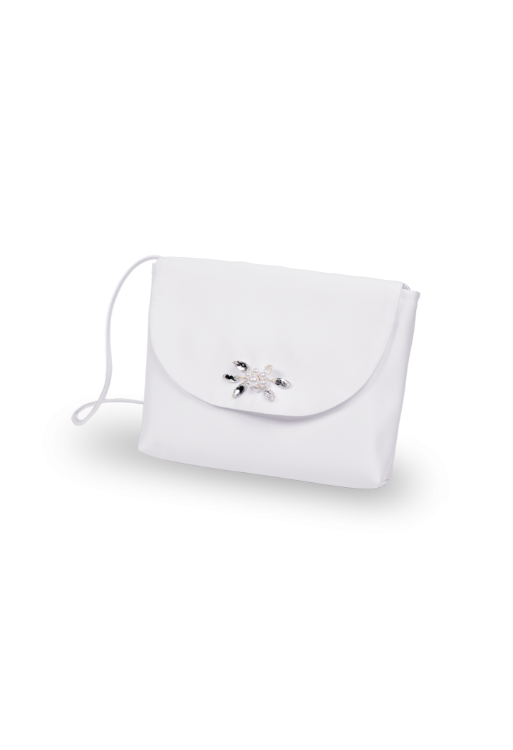 satin communion handbag