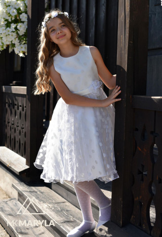 Maja 062 - satynowa sukienka okolicznościowa - MKMaryla