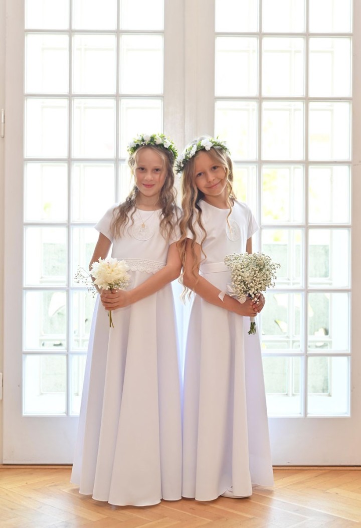 Simple communion dress- Marta 183 - MKMaryla