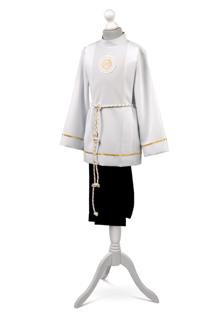 Klassisches Erstkommunion-Outfit für Jungen mit Goldverzierung Bartosz 001 MKMaryla