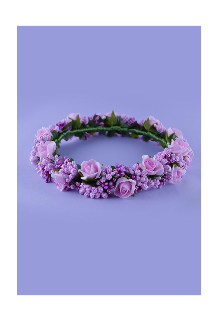 rosa Kommuniongirlande