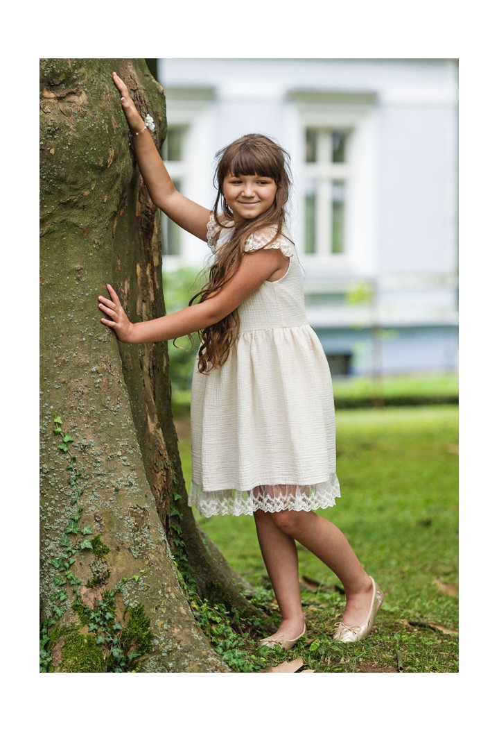 muslin dress for baby girl