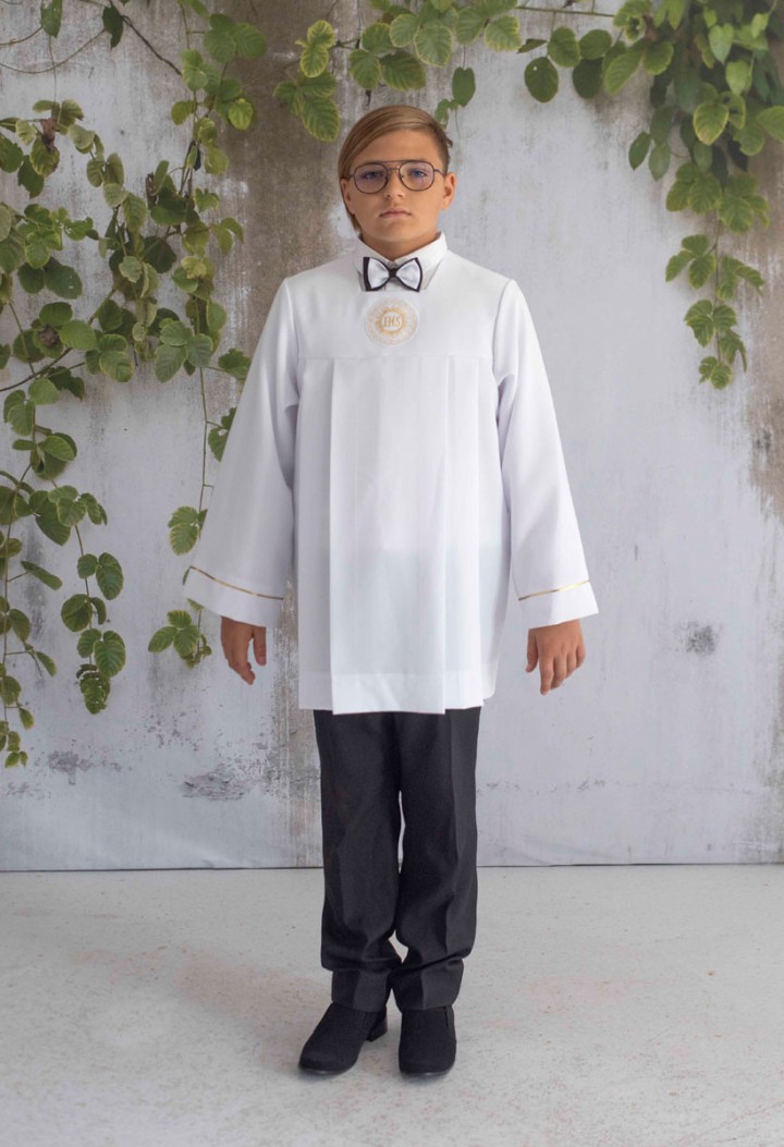 Communion communion dressing gown Marek 049 in collarless version - MKMaryla