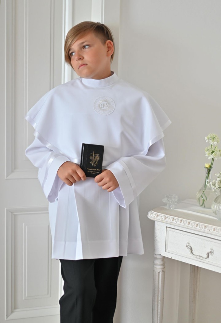 Short first communion vestment with collar - MKMaryla