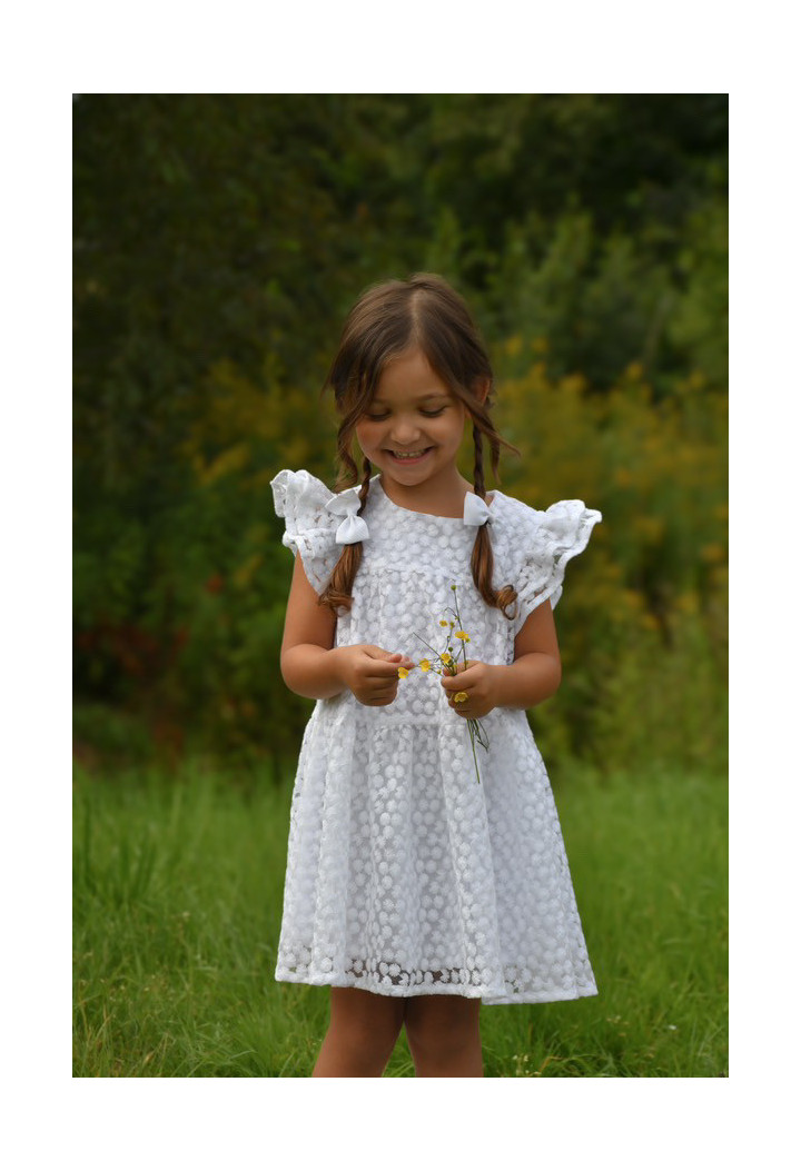 Lili ecru girls' dress - first birthday dress - MKMaryla