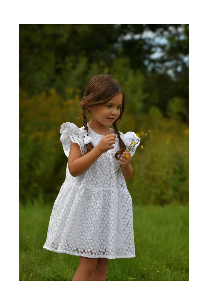 Lili ecru girls' dress - first birthday dress - MKMaryla