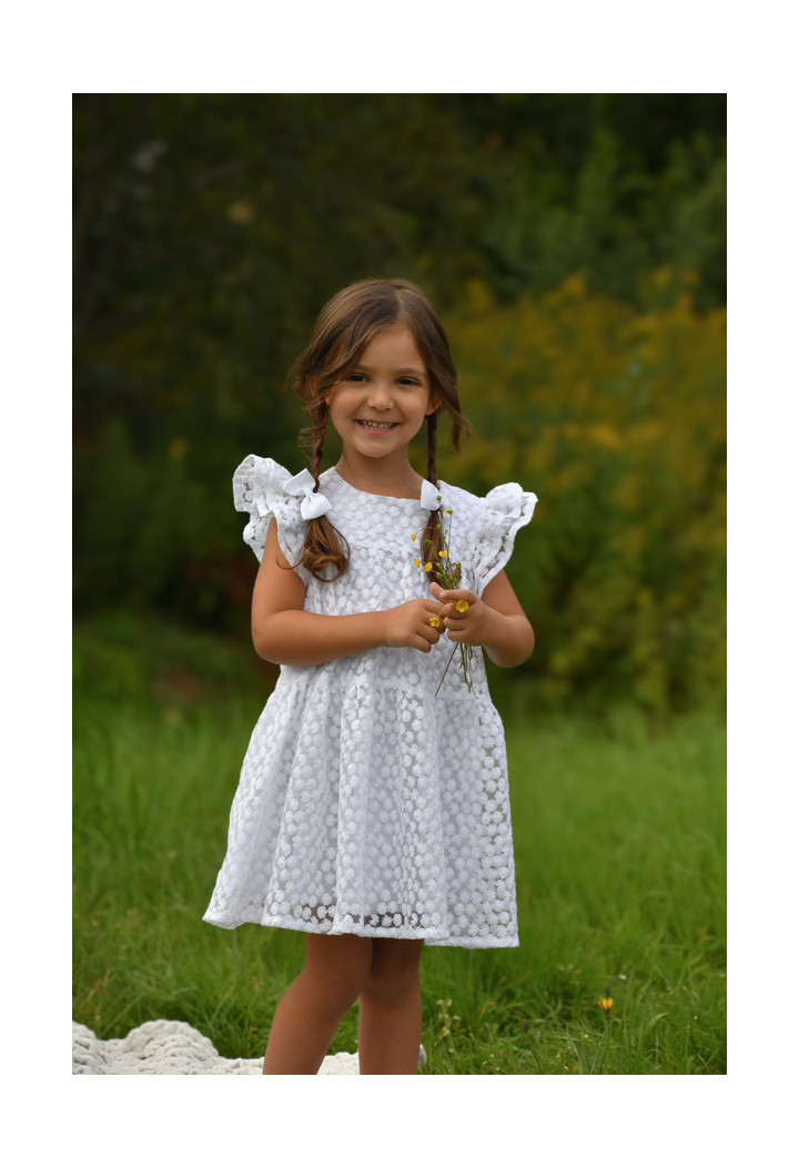 Lili ecru girls' dress - first birthday dress - MKMaryla